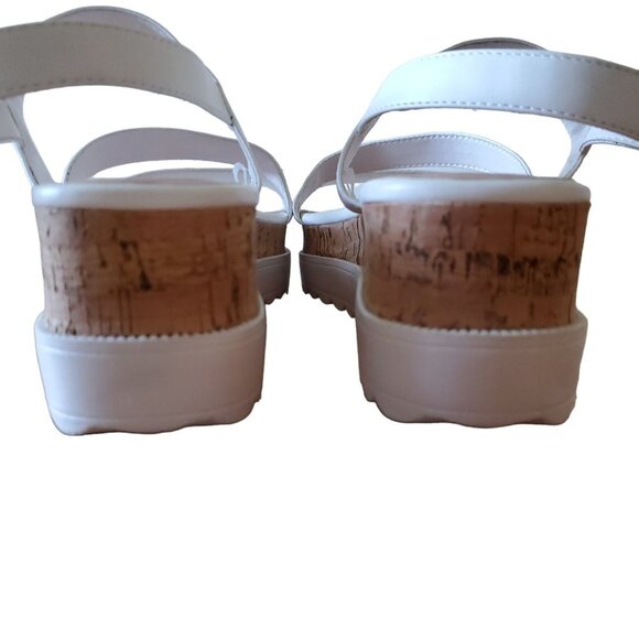 Madden Girl White Platform Sandals Size 11 - Picture 6 of 9